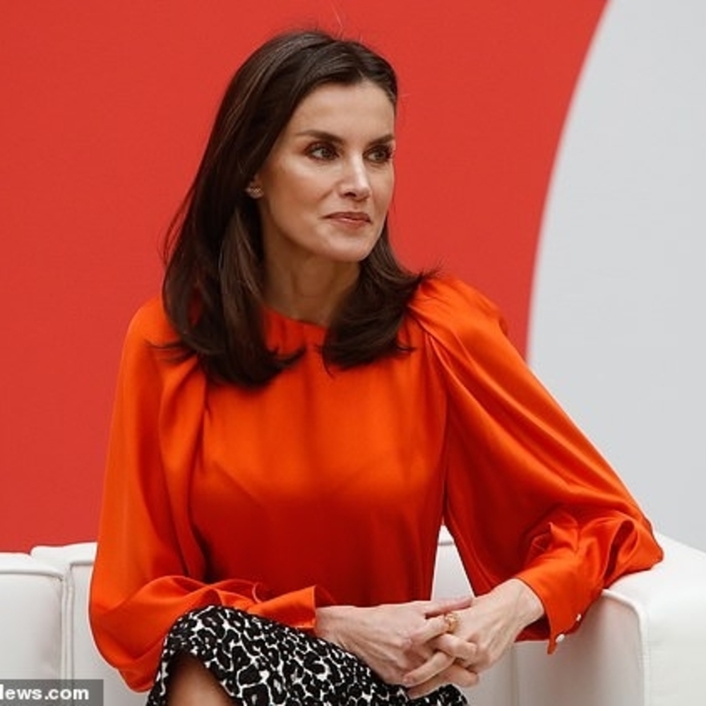 Zara Voluminous Sleeves Orange Blouse